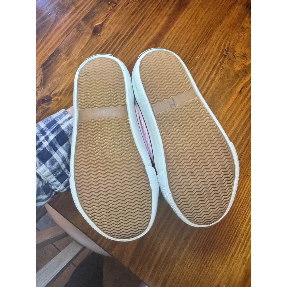 Polo Ralph Lauren Kids Pink Canvas Velcro Sneakers Shoes Size 10 Toddler